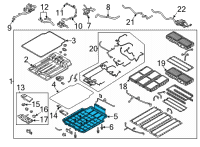 OEM 2021 Kia Niro EV Panel Assembly-Battery P Diagram - 375P1K4000