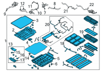 OEM 2020 Kia Niro EV BATTERY SYSTEM ASSY Diagram - 37501Q4000