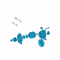 OEM 2008 Lexus GS460 Alternator Compatible Diagram - 27060-38060