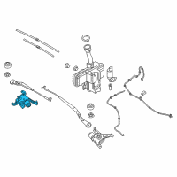 OEM 2018 BMW i3s Windshield Wiper Motor Right Diagram - 61-61-7-359-450