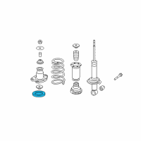 OEM 2012 Honda Ridgeline Rubber, Rear Spring Mounting Diagram - 52686-SJC-A01