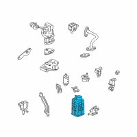 OEM 2000 Acura NSX Canister Assembly Diagram - 17011-SL0-A50