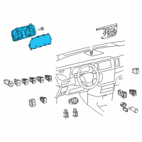 OEM 2019 Toyota Sienna Instrument Cluster Diagram - 83800-08890