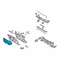 OEM 2015 Toyota Corolla Front Insulator Diagram - 55223-02210