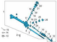 OEM 2020 Kia Niro EV Gear Assy-Steering Diagram - 56500Q4000
