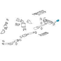 OEM Chevrolet Tailpipe Extension Diagram - 15222269