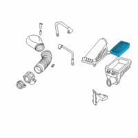 OEM 1998 GMC Sonoma Element, Air Cleaner Diagram - 25170512