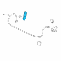 OEM 2005 GMC Envoy XUV Washer Pump Diagram - 25796342