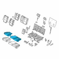 OEM Jeep Grand Cherokee Seat Cushion Pad Diagram - 68086223AA