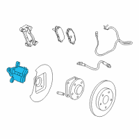 OEM 2013 Chevrolet Malibu Caliper Diagram - 13581003