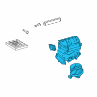 OEM Toyota Prius Plug-In Blower Assembly Diagram - 87130-47130