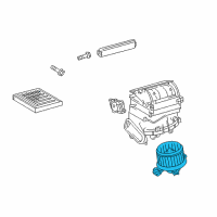 OEM 2010 Toyota Prius Fan & Motor Diagram - 87103-02210