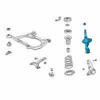 OEM 2000 Toyota Camry Strut Diagram - 48520-A9090