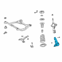 OEM 2000 Toyota Avalon Knuckle Diagram - 43211-33060