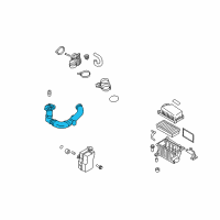 OEM 2007 Hyundai Accent Duct Assembly-Air Diagram - 28210-1E000