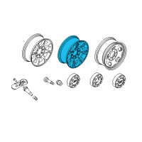 OEM 2015 Ford F-250 Super Duty Wheel, Alloy Diagram - CC3Z-1007-A