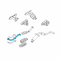 OEM 1999 Nissan Frontier Front Exhaust Tube Assembly Diagram - 20010-8B401