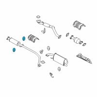 OEM 2009 Pontiac G3 Resonator & Pipe Insulator Diagram - 96351543