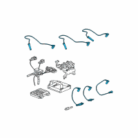 OEM Chevrolet Malibu Cable Set Diagram - 89017320