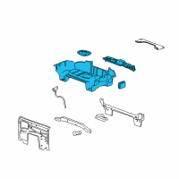 OEM Pontiac Panel Asm-Rear Floor Diagram - 20834863