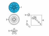 OEM 2021 Kia Sorento Wheel Assembly-Aluminium Diagram - 52910R5470