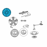 OEM Lexus RX350 Wheel, Disc Diagram - 42611-AH012