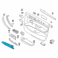 OEM 2015 BMW X4 Front Left Door Opener Diagram - 51-41-7-359-145