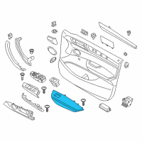 OEM 2017 BMW X3 Armrest, Left Diagram - 51-41-7-246-397