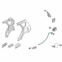 OEM 2012 Hyundai Elantra Catch & Cable Assembly-Fuel Filler Diagram - 81590-2L200