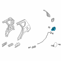 OEM Hyundai Housing Assembly-Fuel Filler Diagram - 69513-2L200