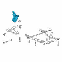 OEM 2018 Chevrolet Cruze Knuckle Diagram - 39030299