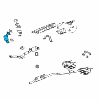 OEM 2010 Buick LaCrosse Converter & Pipe Diagram - 20894012