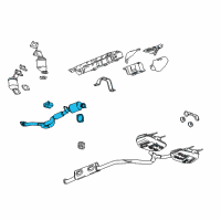 OEM 2016 Buick LaCrosse Front Pipe Diagram - 20907480