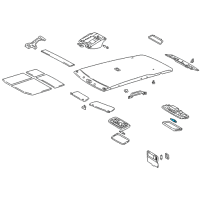 OEM 2002 Toyota Sequoia Map Lamp Bulb Diagram - 90981-14004