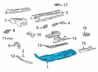 OEM 2022 Lexus NX350 PAN, FR FLOOR, LH Diagram - 58112-78010