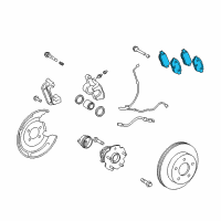 OEM 2010 Scion xB Rear Pads Diagram - 04466-12150