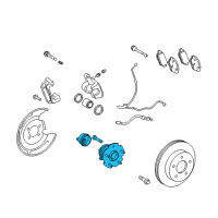 OEM 2009 Scion xB Hub & Bearing Diagram - 42450-12090