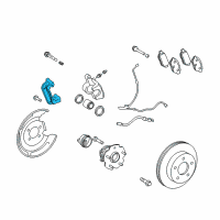 OEM 2012 Scion xB Caliper Support Diagram - 47821-12240