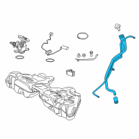 OEM 2016 BMW 535i GT Plastic Filler Pipe Diagram - 16-11-7-217-083