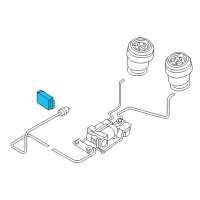 OEM 2019 BMW X6 Control Unit, Air Suspension Diagram - 37-14-6-860-387