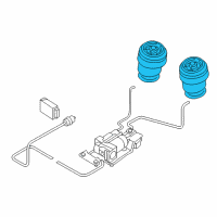 OEM 2014 BMW X5 Rear Pneumatic Spring Diagram - 37-12-6-795-013