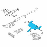 OEM 2018 Ford Focus Rear Muffler Diagram - G1FZ-5A289-A