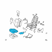 OEM 2008 Toyota 4Runner Seat Cushion Pad Diagram - 71071-35A12-B1