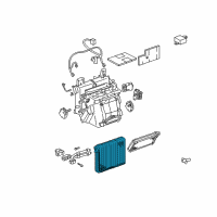 OEM Lexus SC430 Evaporator Sub-Assy, Cooler, NO.1 Diagram - 88501-3A050