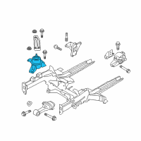 OEM 2015 Kia Soul Engine Mounting Bracket Assembly Diagram - 21810B2000