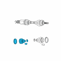 OEM 2006 Chrysler Town & Country Boot Kit-Half Shaft Diagram - 5017781AA