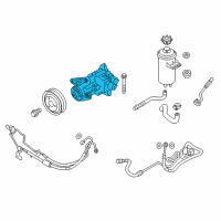 OEM 2012 BMW X5 Power Steering Pump Diagram - 32-41-6-796-453