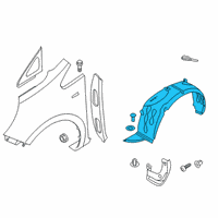 OEM 2014 Kia Rio Guard Assembly-Front Wheel Diagram - 868111W001