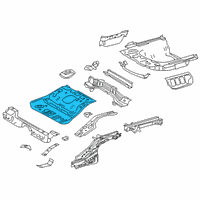 OEM 2022 Toyota Camry Center Floor Pan Diagram - 58211-06250