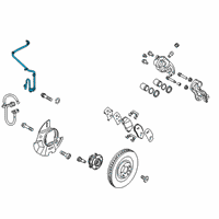 OEM 2019 Hyundai Santa Fe Sensor Assembly-Wheel Speed, LH Diagram - 58930-S1010